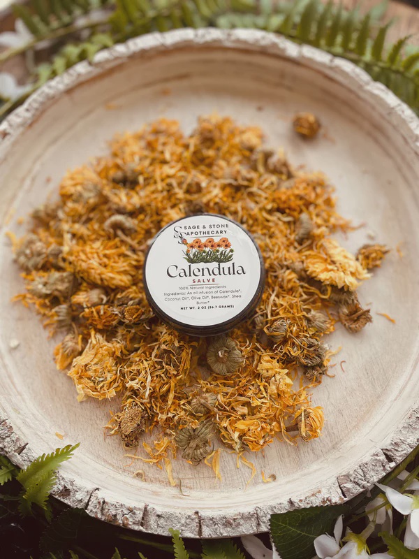 SAGE & STONE APOTHECARY-TOPICALS / CALENDULA SALVE 2oz
